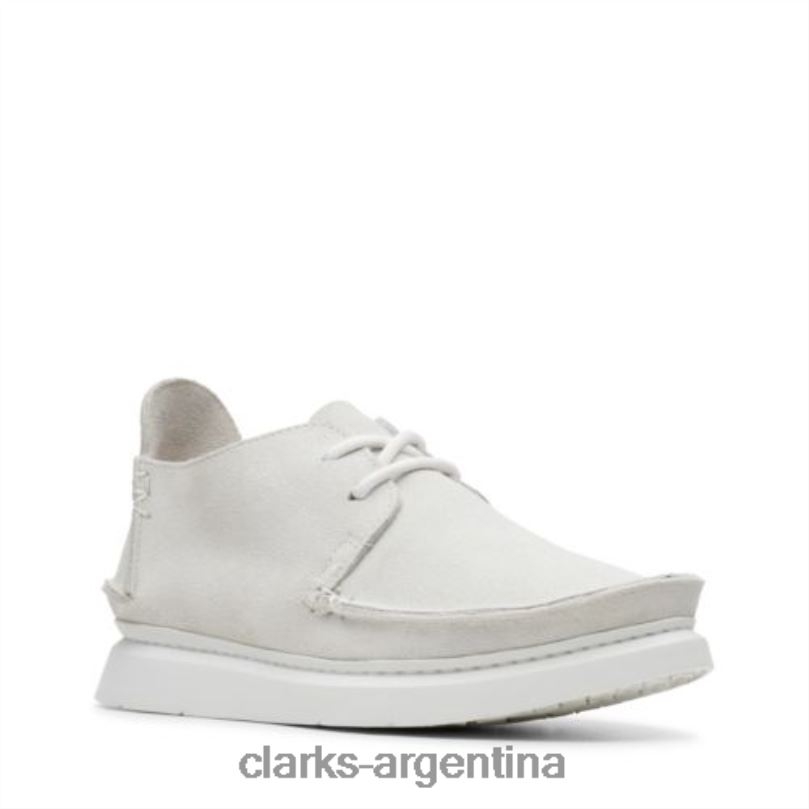 Clarks mujer 2FZPZ4002 clarks siete ante blanco gamuza blanca