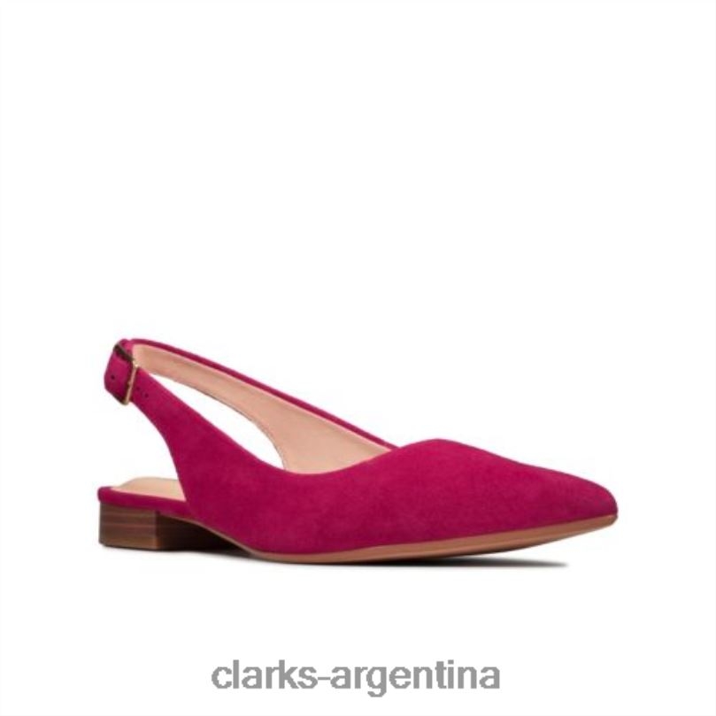 Clarks mujer 2FZPZ4014 clarks laina 15 sling ante fucsia gamuza fucsia