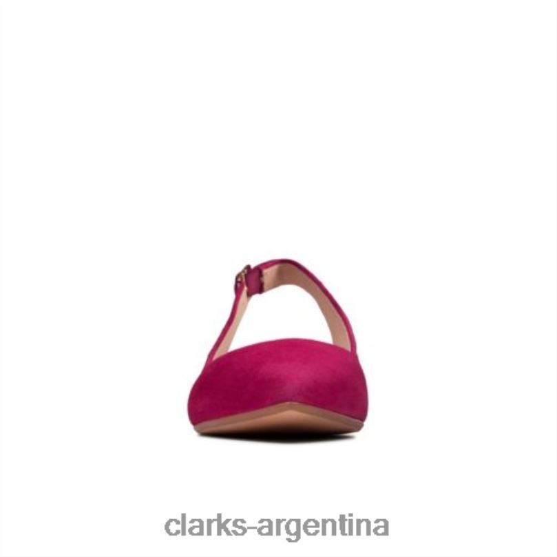 Clarks mujer 2FZPZ4014 clarks laina 15 sling ante fucsia gamuza fucsia