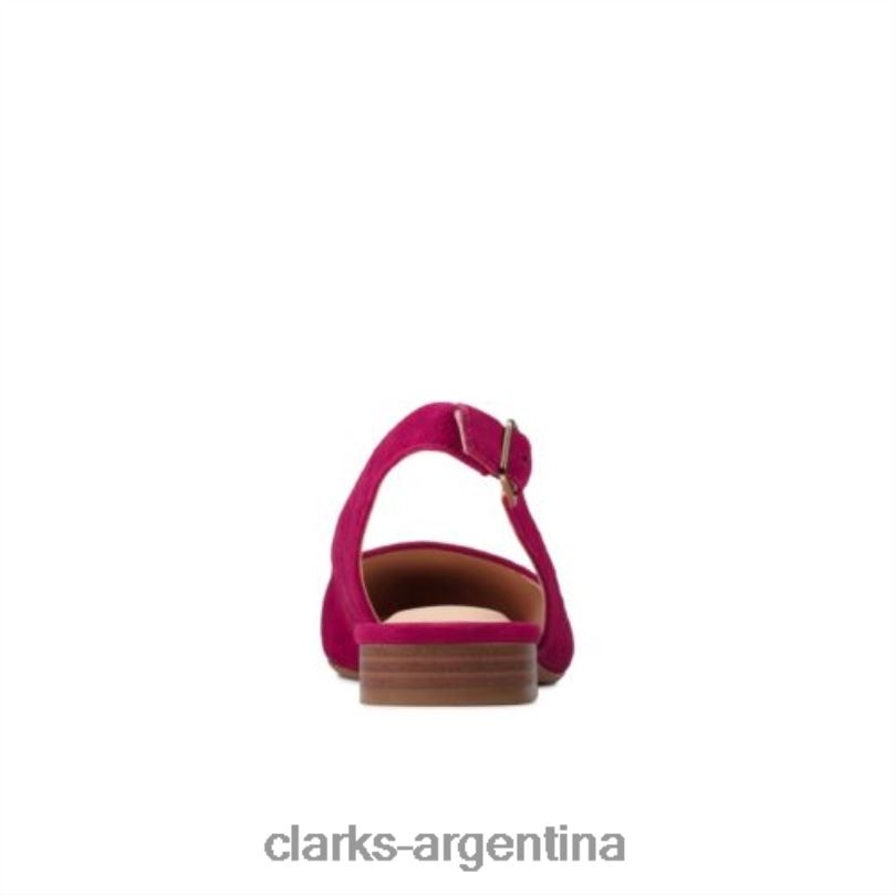 Clarks mujer 2FZPZ4014 clarks laina 15 sling ante fucsia gamuza fucsia