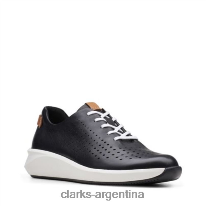 Clarks mujer 2FZPZ4021 corbata clarks un rio cuero negro cuero negro