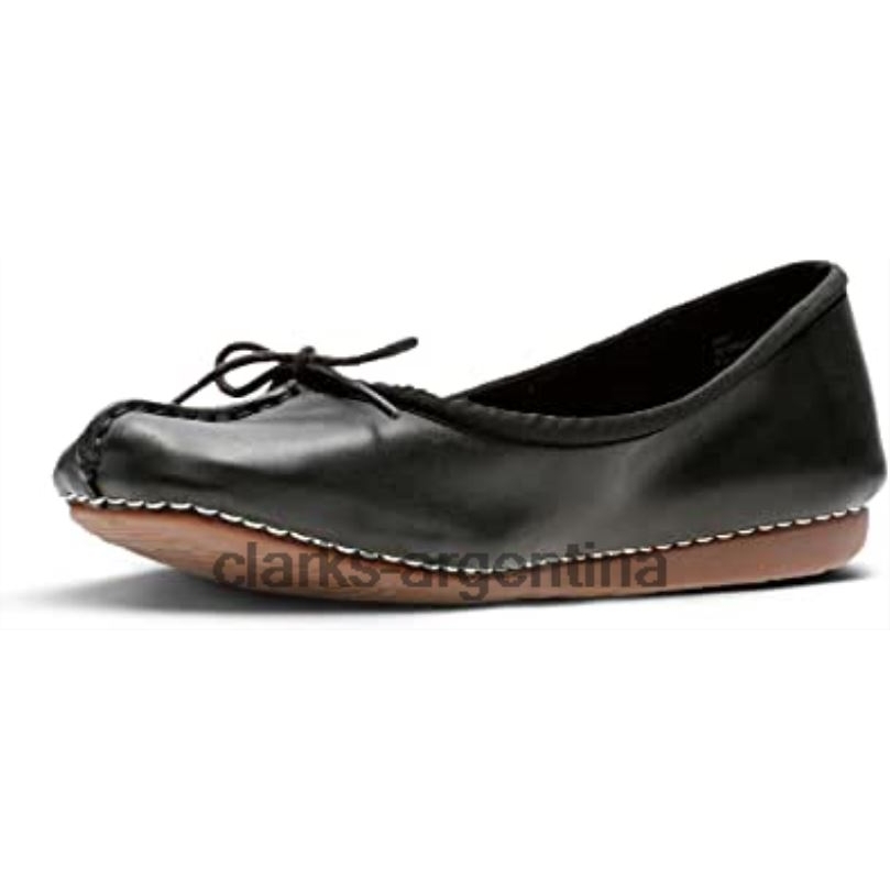 Clarks mujer 2FZPZ682 Clarks Freckle Ice Closed Mujer Cuero Negro cuero negro