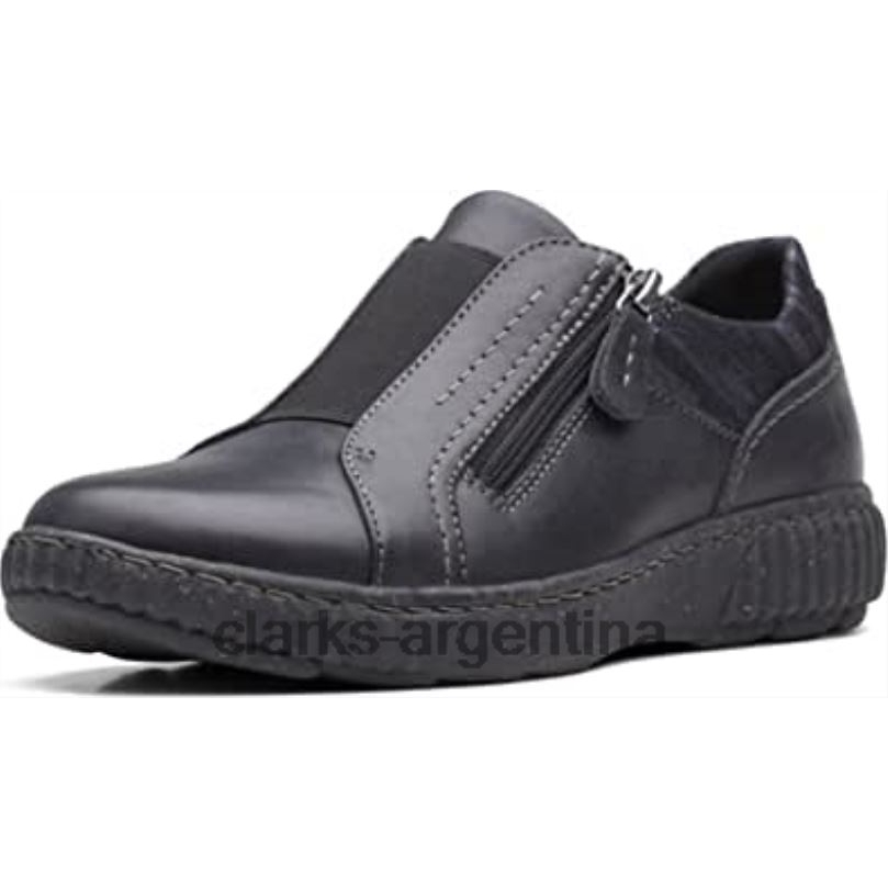 Clarks mujer 2FZPZ107 clarks caroline cove oxford de cuero negro para mujer cuero negro