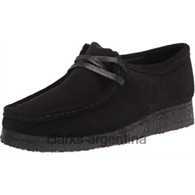 Clarks mujer 2FZPZ2119 clarks wallabee oxford para mujer ante negro ante negro