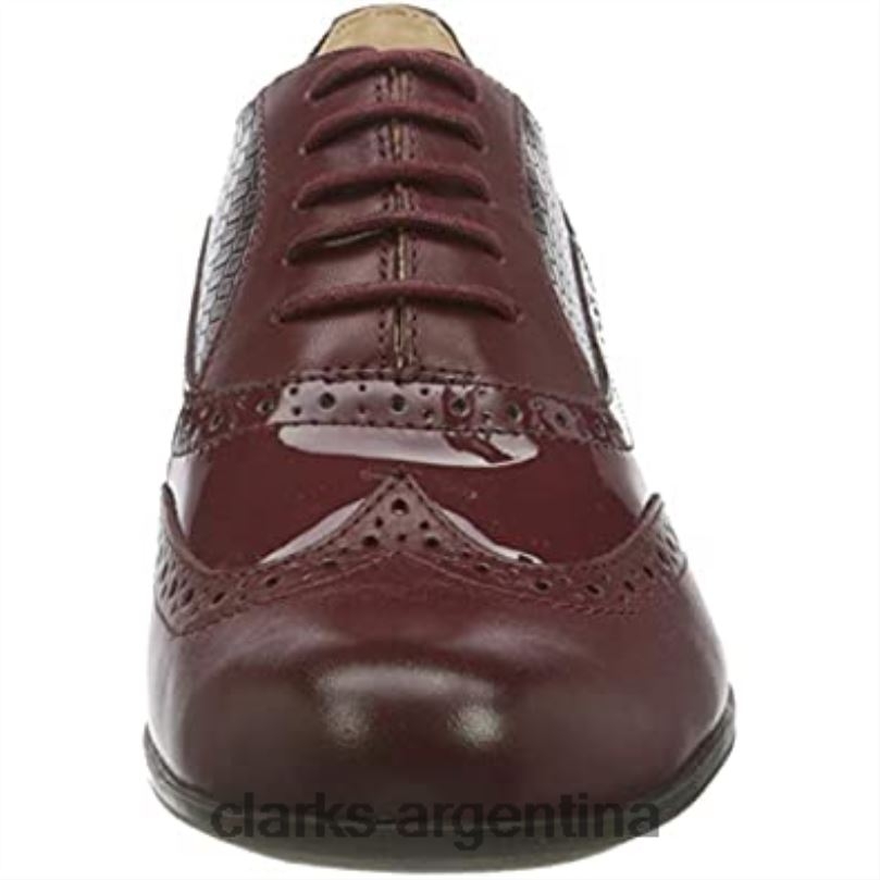 Clarks mujer 2FZPZ2872 merlot clarks hamble oak oxford para mujer merlot