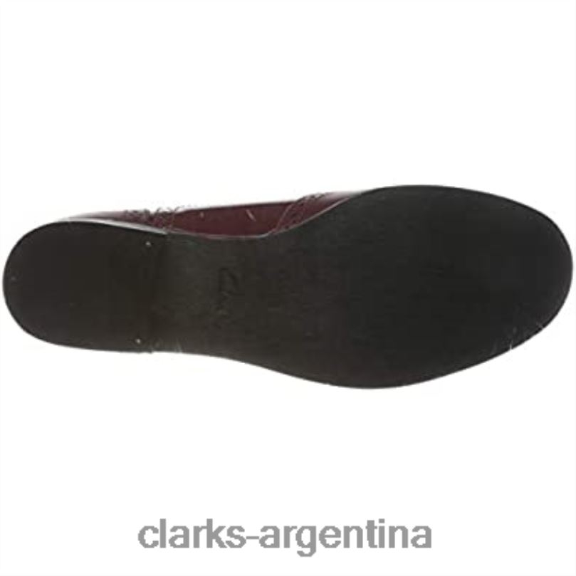 Clarks mujer 2FZPZ2872 merlot clarks hamble oak oxford para mujer merlot