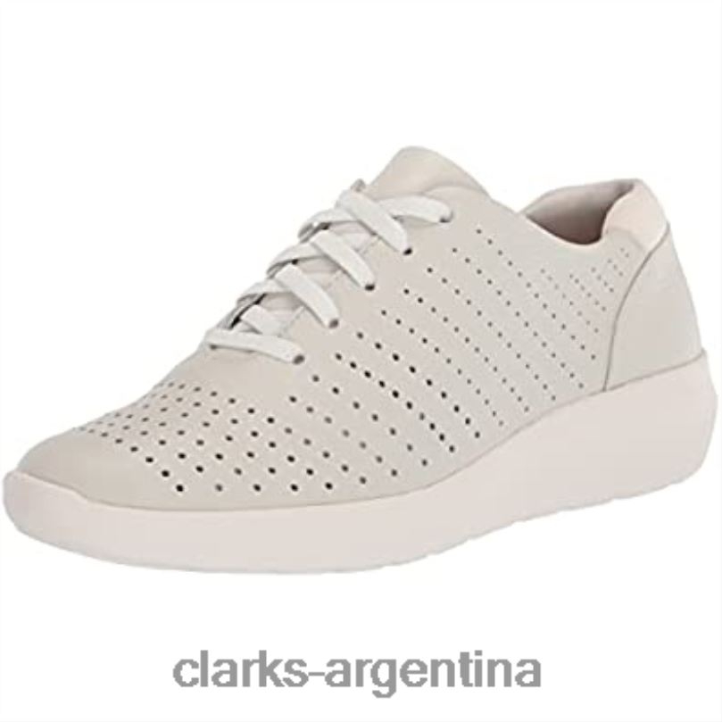 Clarks mujer 2FZPZ576 Clarks de cuero blanco para mujer kayleigh aster oxford cuero blanco
