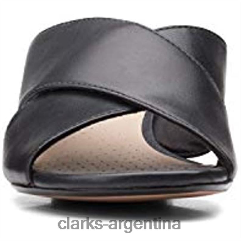 Clarks mujer 2FZPZ1052 Sandalia tacón caroleigh mujer piel negra clarks cuero negro
