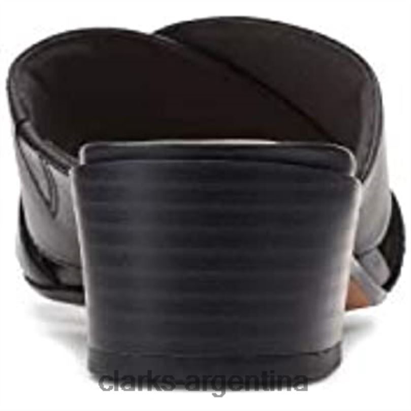 Clarks mujer 2FZPZ1052 Sandalia tacón caroleigh mujer piel negra clarks cuero negro