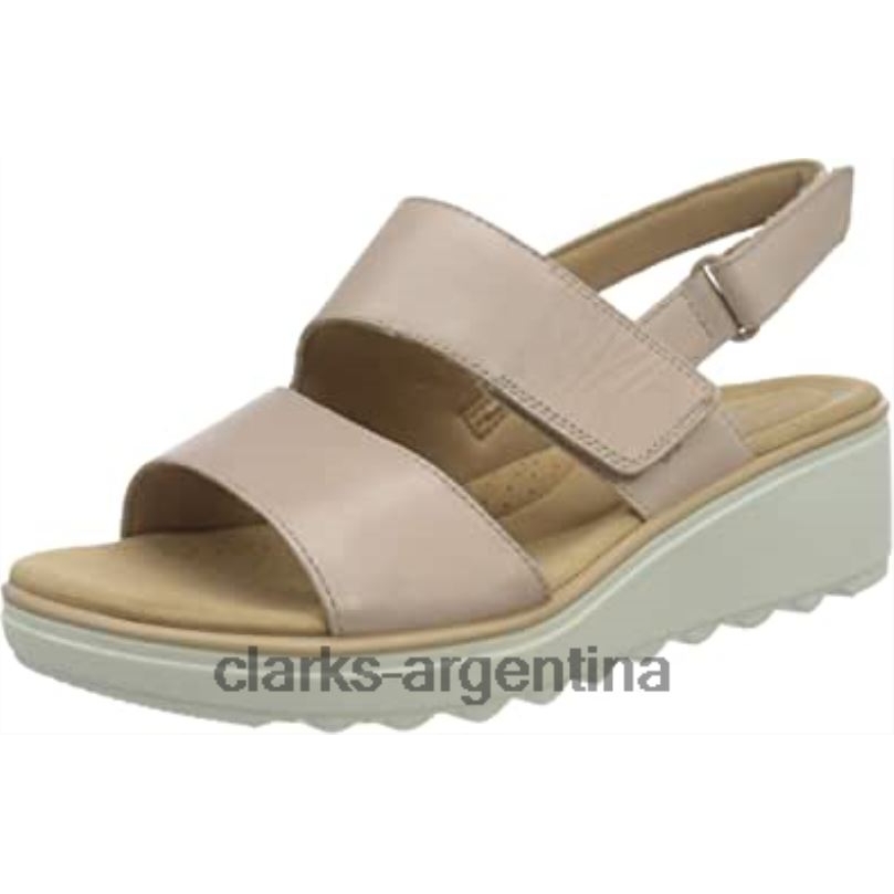 Clarks mujer 2FZPZ1101 sandalia plana clarks mujer 26 1577354 piel rosa polvoriento