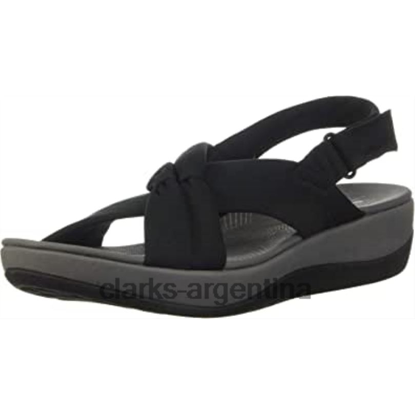 Clarks mujer 2FZPZ1301 sandalia arla belle mujer clarks negro textil textil negro
