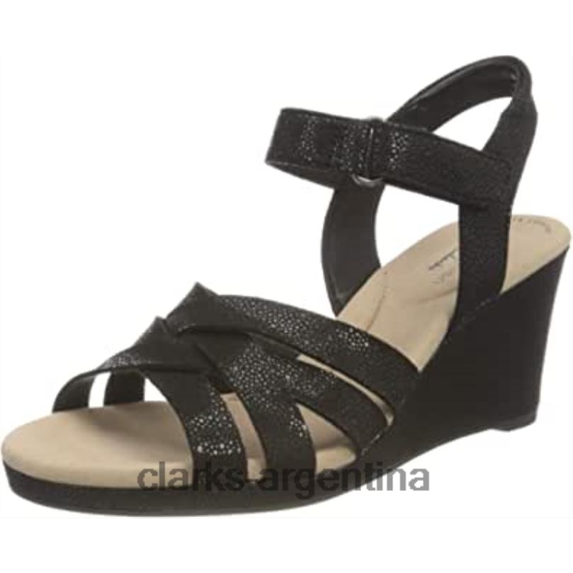 Clarks mujer 2FZPZ1325 sandalias de tacón lafley leah para mujer clarks negro negro