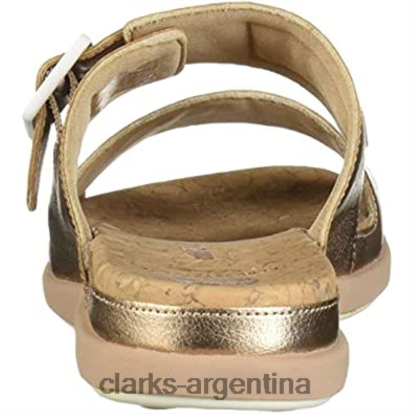 Clarks mujer 2FZPZ1421 sandalia paso junio marea mujer clarks oro rosa sintético oro rosa sintético