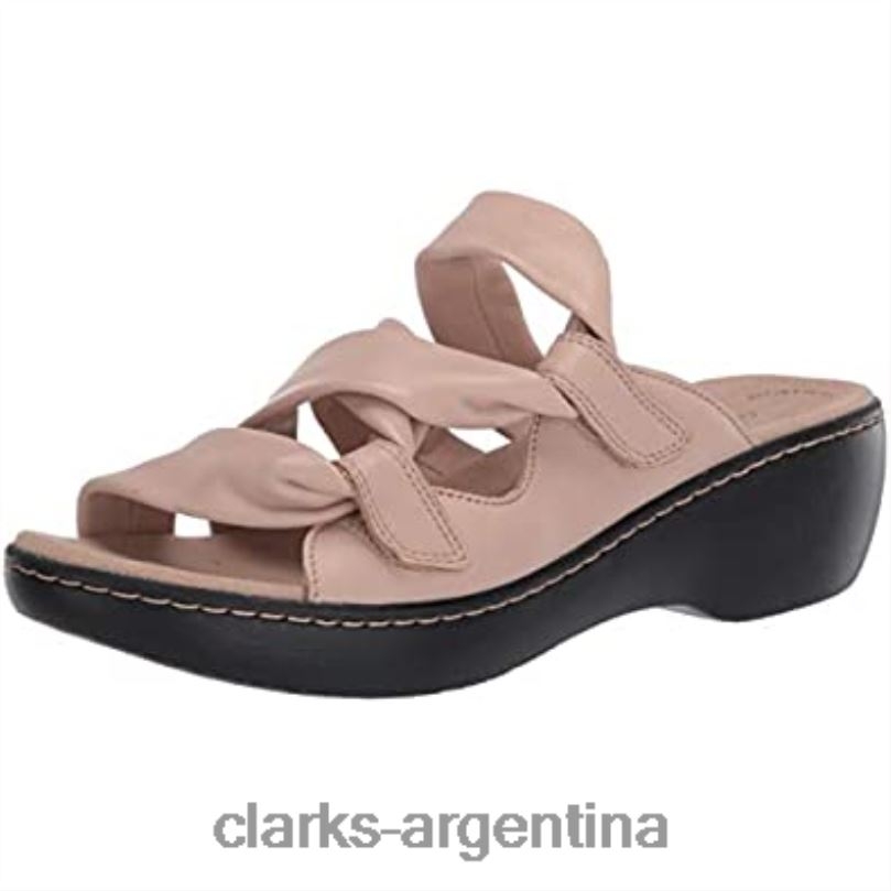 Clarks mujer 2FZPZ1440 Sandalia Clarks Delana Jazz de cuero rubor para mujer cuero rubor