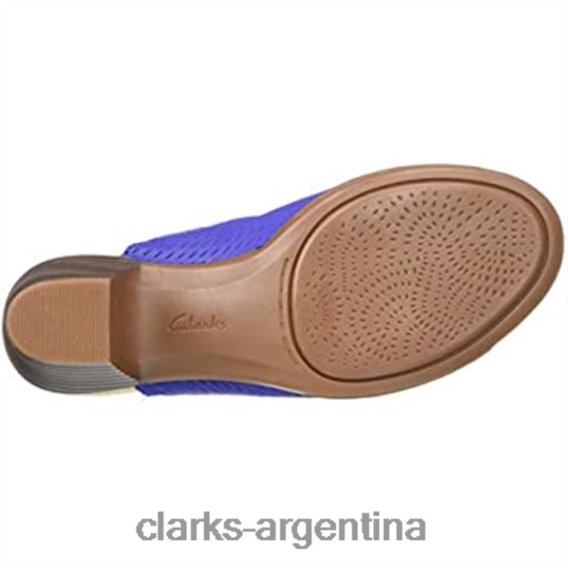Clarks mujer 2FZPZ1469 sandalia de tacón caddy valarie para mujer clarks nubuck cobalto nubuck cobalto