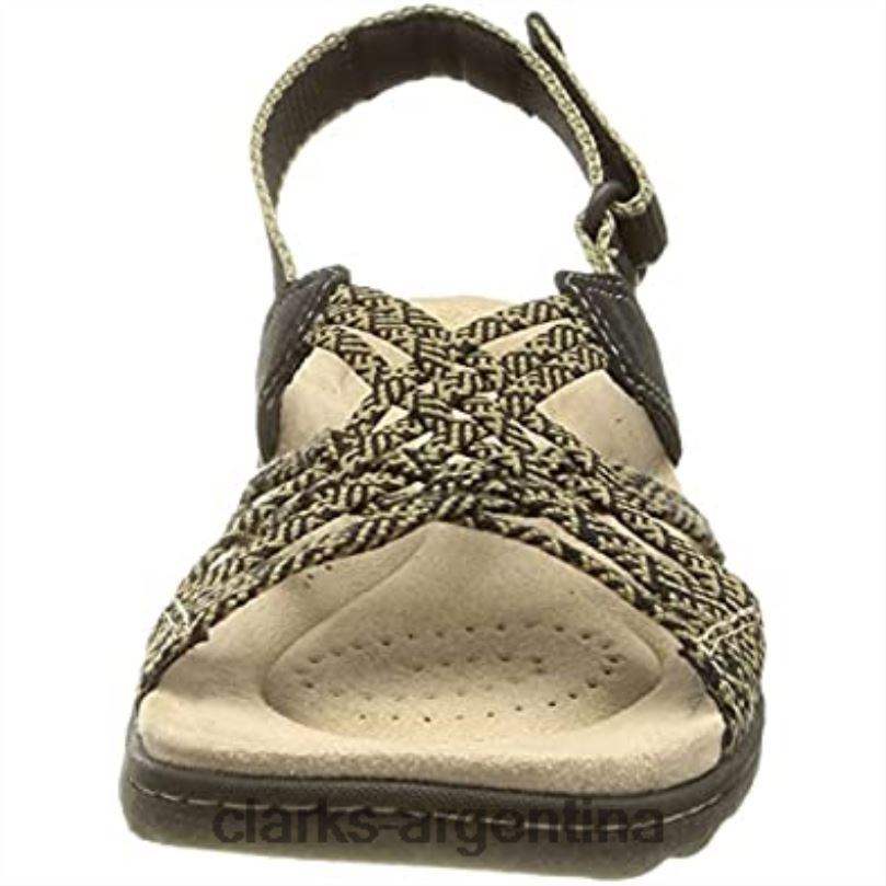 Clarks mujer 2FZPZ1571 Sandalia clarks amanda facilidad combi negra para mujer combinado negro