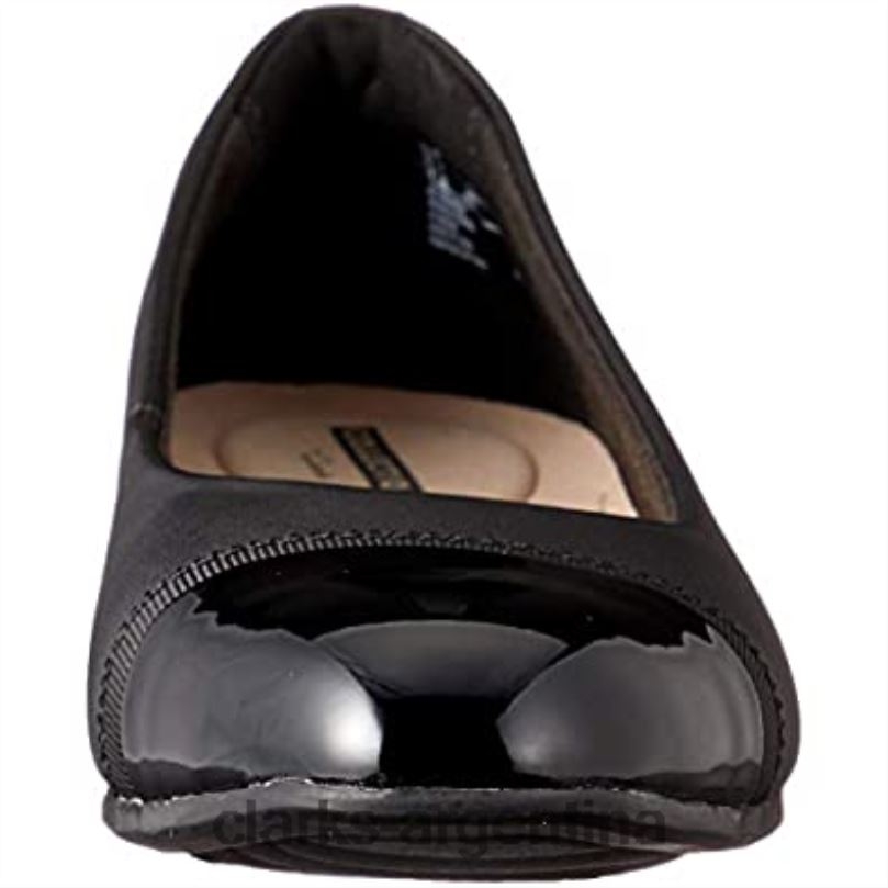 Clarks mujer 2FZPZ1619 Sandalias con puntera cerrada Juliet Monte de Clarks para mujer en negro cuero negro cuero negro