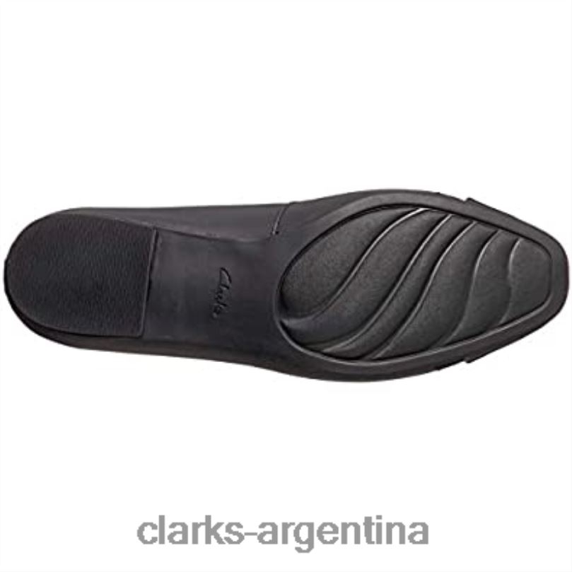 Clarks mujer 2FZPZ1619 Sandalias con puntera cerrada Juliet Monte de Clarks para mujer en negro cuero negro cuero negro
