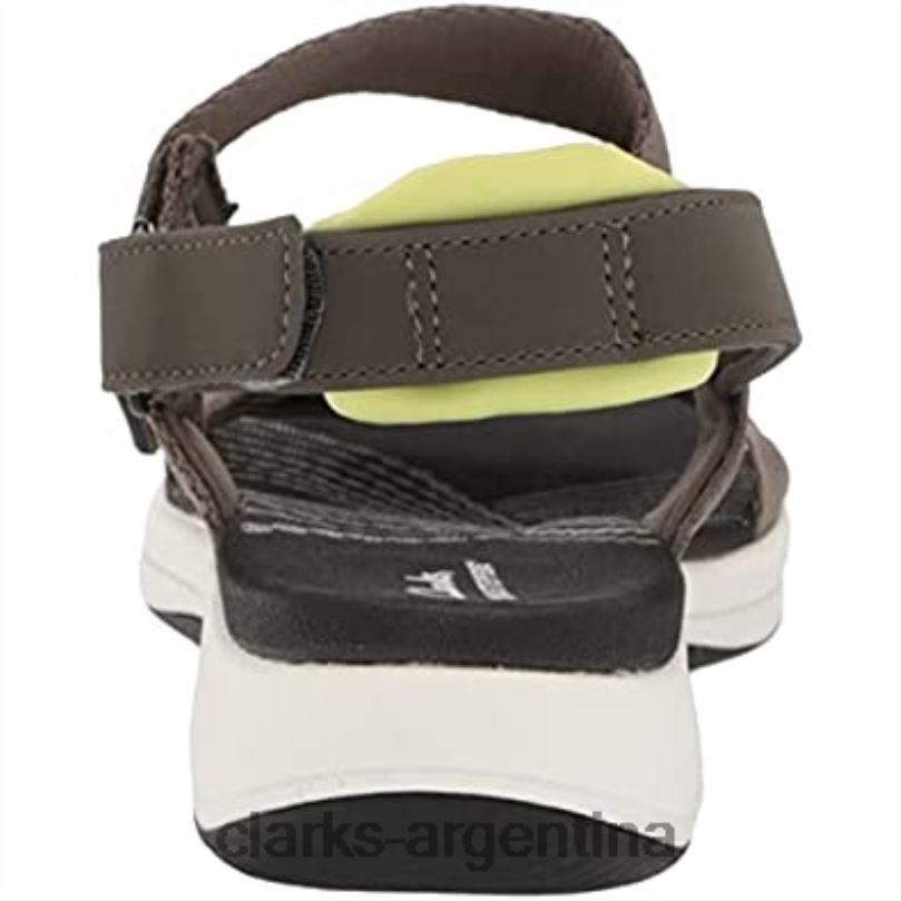 Clarks mujer 2FZPZ1642 Sandalias planas clarks mira sun para mujer textil oliva oscuro