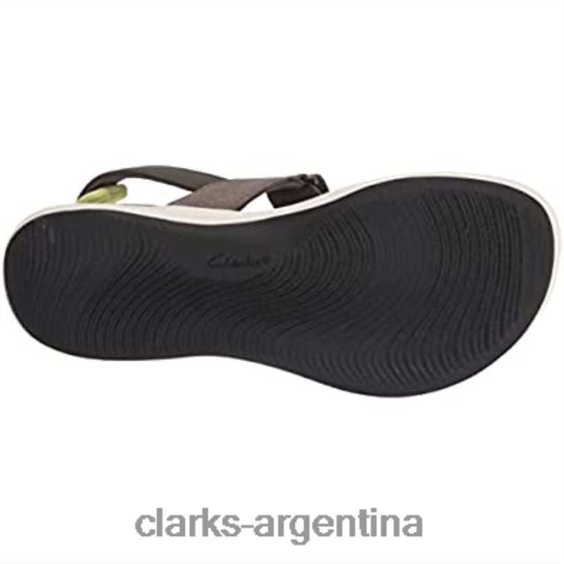 Clarks mujer 2FZPZ1642 Sandalias planas clarks mira sun para mujer textil oliva oscuro