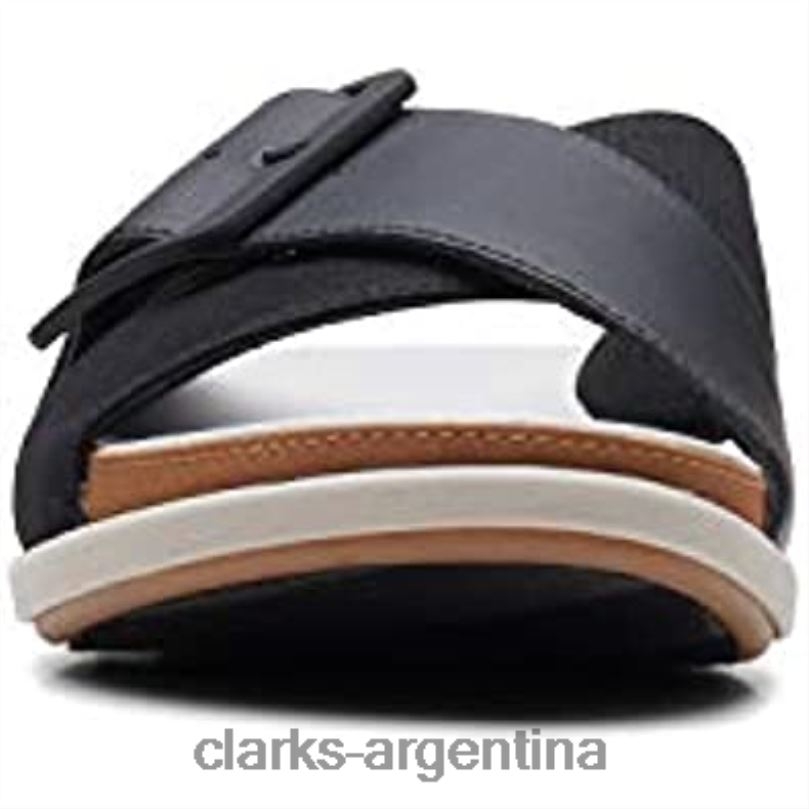 Clarks mujer 2FZPZ1859 Sandalia clarks eliza april slide de mujer sintética negra negro sintético