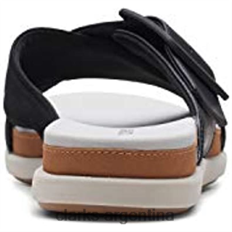Clarks mujer 2FZPZ1859 Sandalia clarks eliza april slide de mujer sintética negra negro sintético