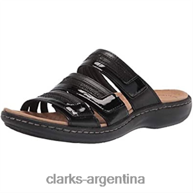 Clarks mujer 2FZPZ2008 Sandalia plana clarks mujer laurieann mara combi piel sintética negra combi sintetico cuero negro