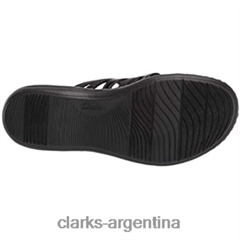 Clarks mujer 2FZPZ2008 Sandalia plana clarks mujer laurieann mara combi piel sintética negra combi sintetico cuero negro