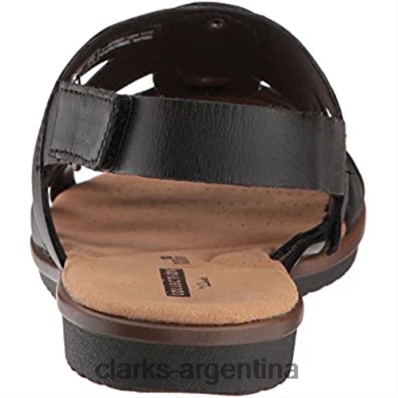 Clarks mujer 2FZPZ2072 Sandalia clarks mujer kele jasmine de piel negra cuero negro
