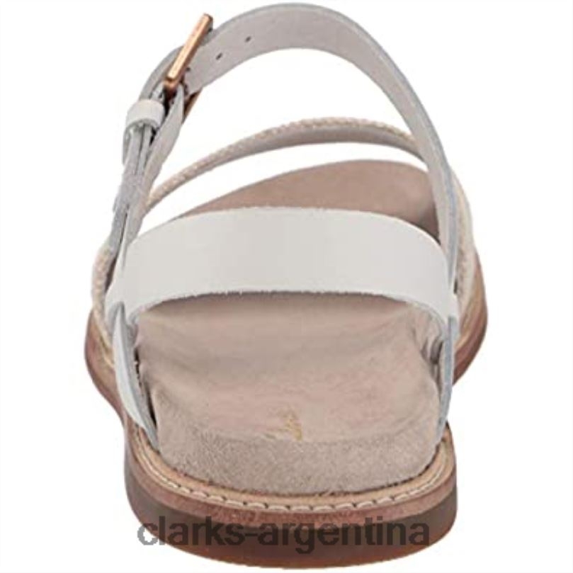 Clarks mujer 2FZPZ2255 sandalia plana mujer correa corsio clarks lona natural lienzo natural