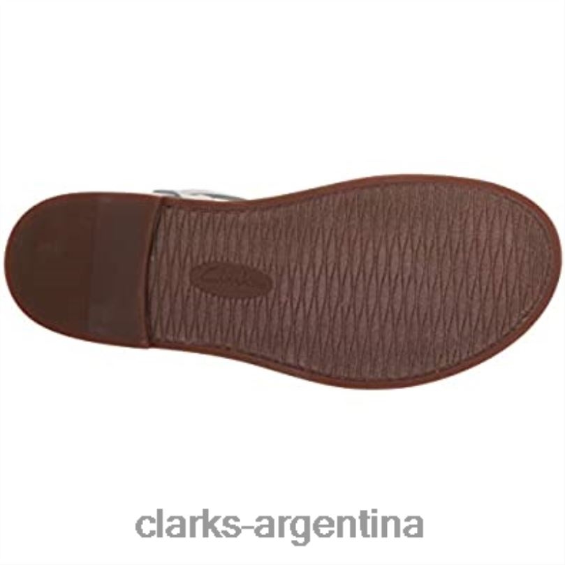 Clarks mujer 2FZPZ2255 sandalia plana mujer correa corsio clarks lona natural lienzo natural