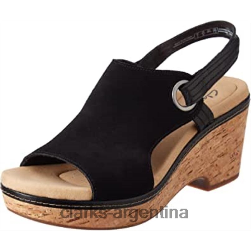Clarks mujer 2FZPZ2350 sandalia giselle sea mujer negro sde clarks negro