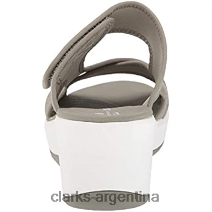 Clarks mujer 2FZPZ2369 Sandalias Clarks Dusty Olive Textile Step Cali Reef para mujer