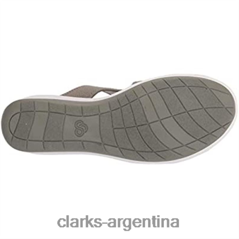 Clarks mujer 2FZPZ2369 Sandalias Clarks Dusty Olive Textile Step Cali Reef para mujer