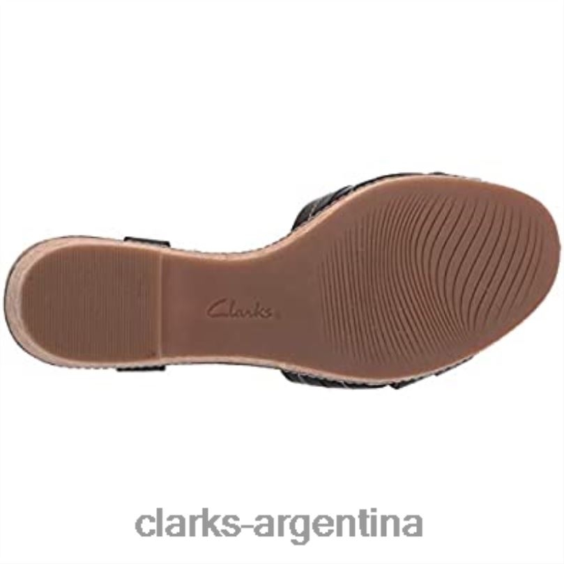 Clarks mujer 2FZPZ2405 sandalia con cuña giselle Coast para mujer clarks negro negro