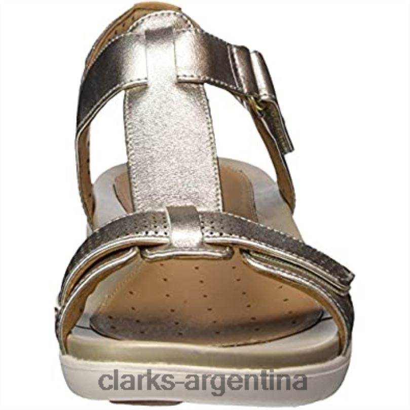 Clarks mujer 2FZPZ2472 Sandalias Clarks Un Haywood con barra en T para mujer