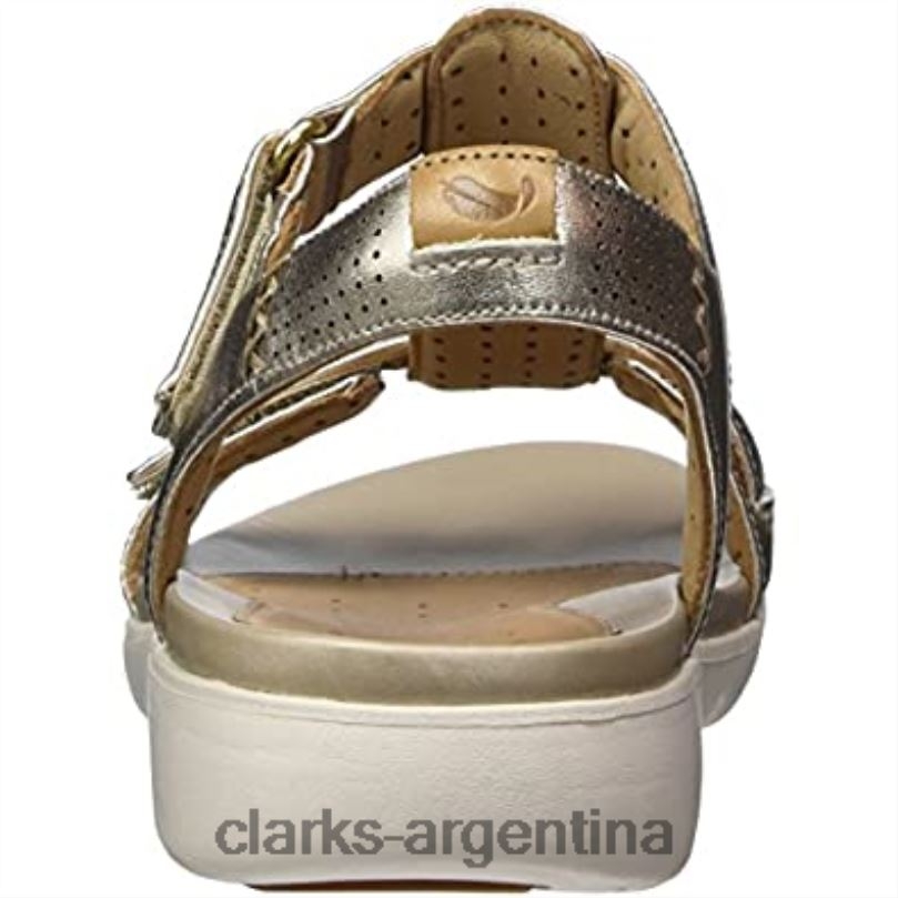 Clarks mujer 2FZPZ2472 Sandalias Clarks Un Haywood con barra en T para mujer