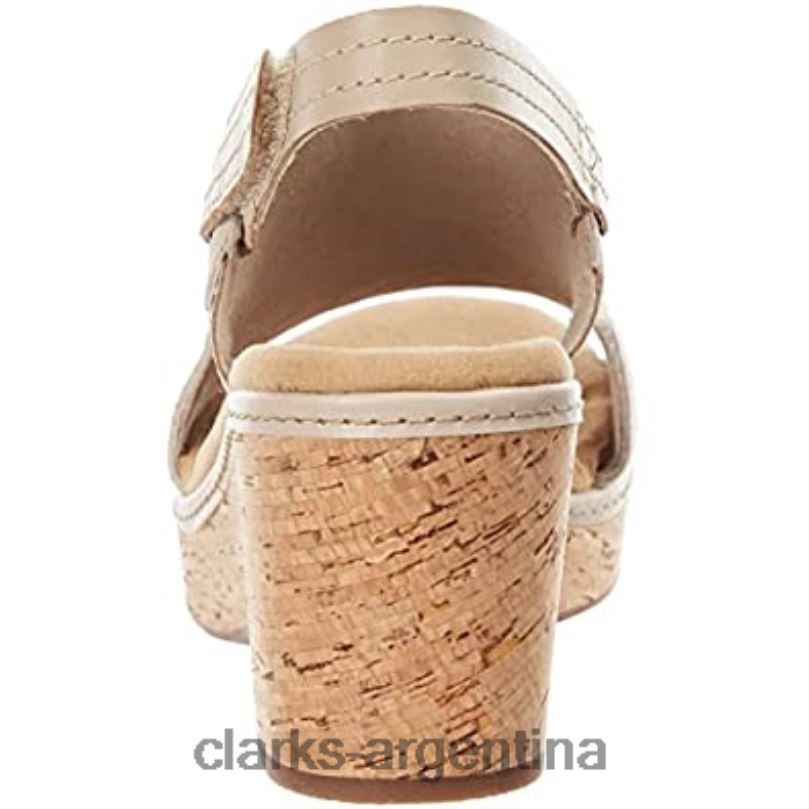 Clarks mujer 2FZPZ2554 Clarks giselle sea sandalia mujer ante arena gamuza arena