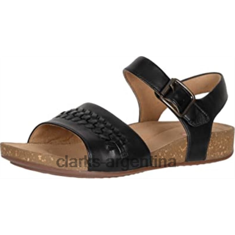 Clarks mujer 2FZPZ2669 sandalia un perri way mujer piel negra clarks
