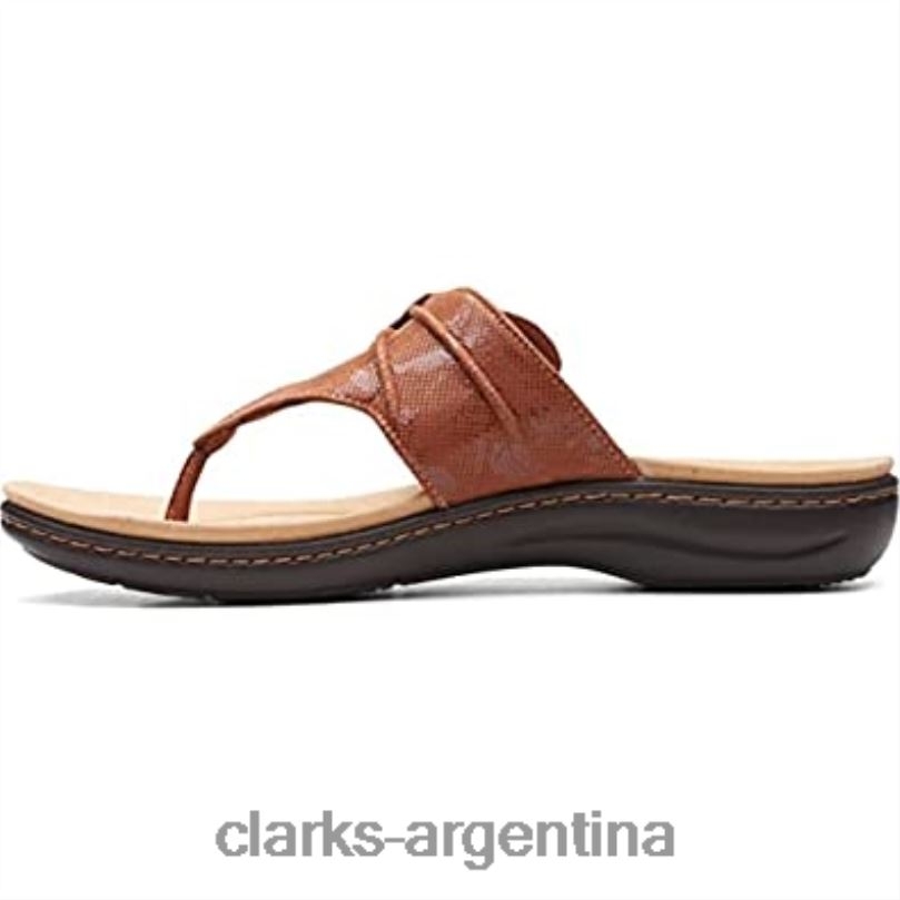 Clarks mujer 2FZPZ2718 sandalia plana laurieann rae para mujer textil tostado clarks