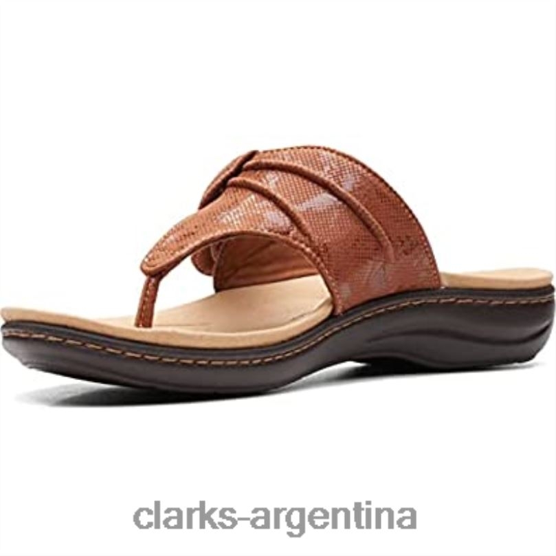 Clarks mujer 2FZPZ2718 sandalia plana laurieann rae para mujer textil tostado clarks