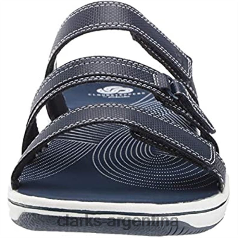 Clarks mujer 2FZPZ2887 sandalia brinkley Coast slide mujer clarks azul marino sintético azul marino sintético