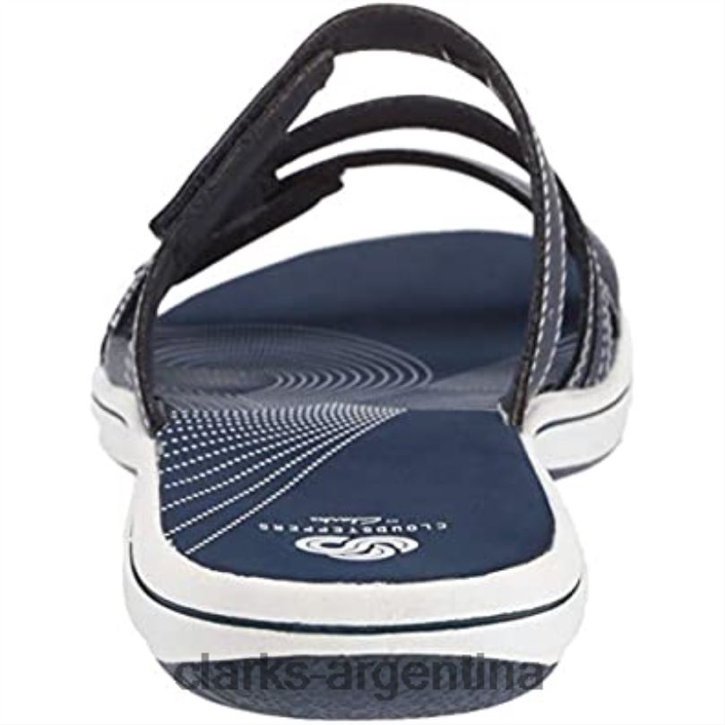 Clarks mujer 2FZPZ2887 sandalia brinkley Coast slide mujer clarks azul marino sintético azul marino sintético