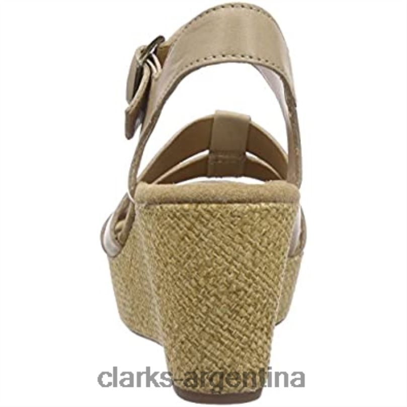 Clarks mujer 2FZPZ2962 Sandalias con tacón de cuña Clarks Caslynn Harp para mujer