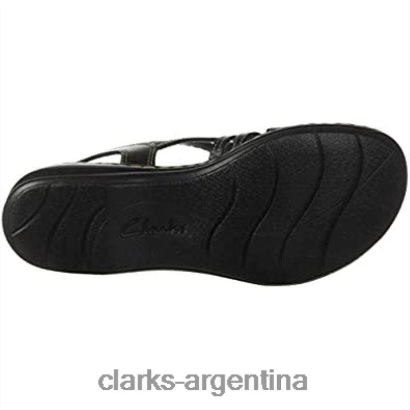 Clarks mujer 2FZPZ2973 sandalia clarks leisa janna mujer piel negro cuero negro