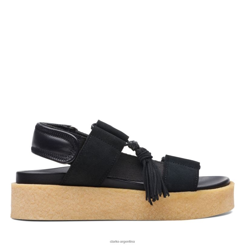 Clarks mujer 2FZPZ3183 crepé sndl clarks negro combi combinado negro