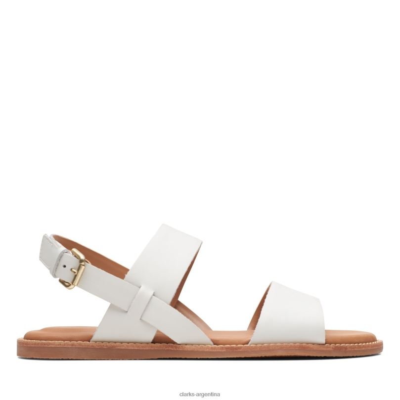 Clarks mujer 2FZPZ3350 clarks karsea correa blanca blanco