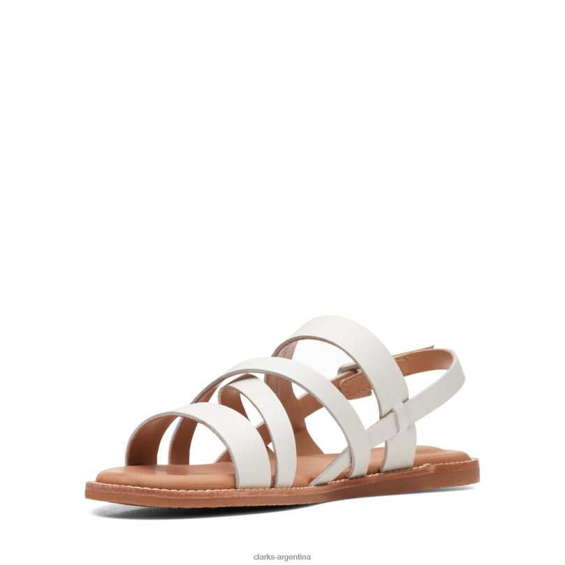 Clarks mujer 2FZPZ3366 clarks de cuero blanco karsea sun cuero blanco