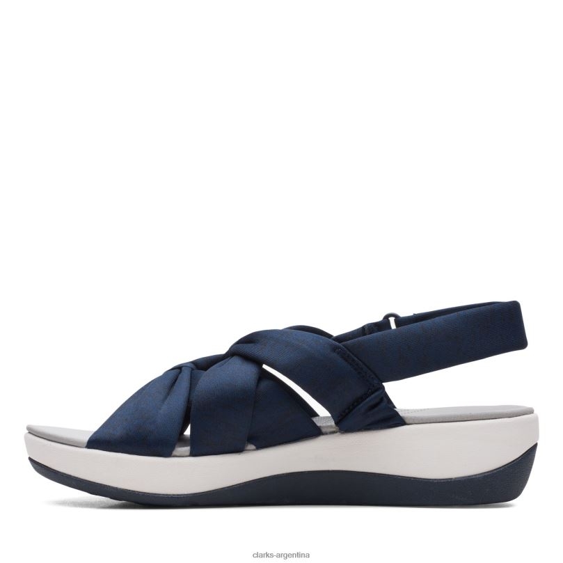 Clarks mujer 2FZPZ3396 textil azul marino arla meg clarks textil azul marino