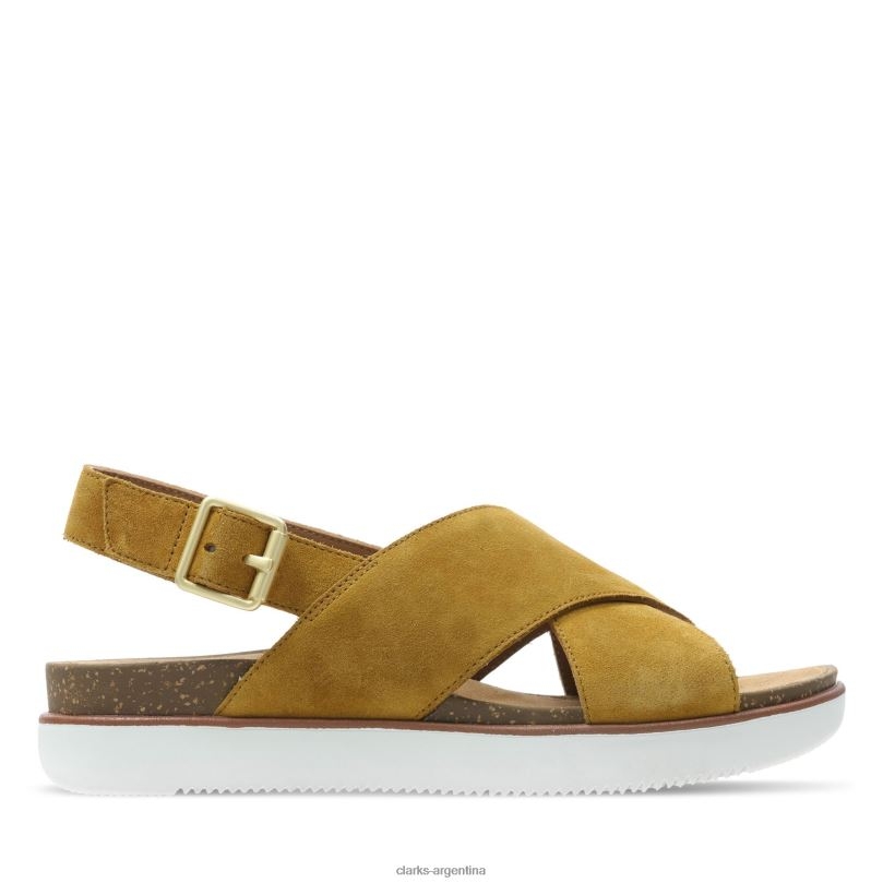 Clarks mujer 2FZPZ3427 cruz ocre de clarks elayne ocre